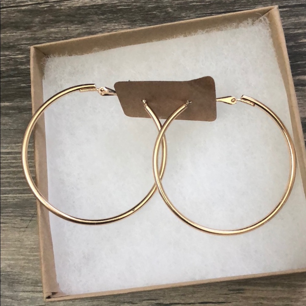NWOT Gold Hoop Earrings